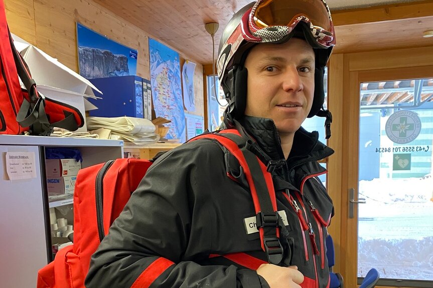 Christoph Sauerwein von der Pistenrettung am Golm | © Golm Silvretta Lünersee Tourismus GmbH Bregenz Christoph Sauerwein von der Pistenrettung am Golm | © Golm Silvretta Lünersee Tourismus GmbH Bregenz
