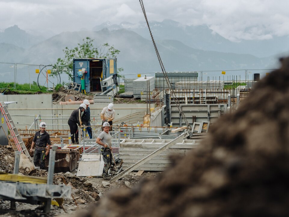 Baustelle Neubau Bergrestaurant Grüneck | © Golm Silvretta Lünersee Tourismus GmbH Bregenz, Philipp Schilcher
