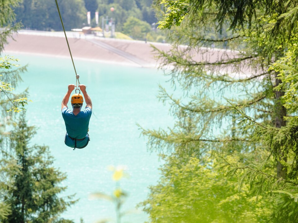 Flying-Fox-Golm im Montafon | © Golm Silvretta Lünersee Tourismus GmbH Bregenz, Stefan Kothner
