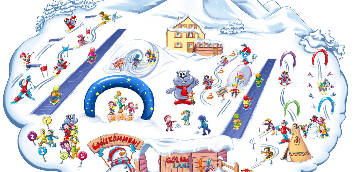 Golmi-Land der Skischule Golm im Montafon | © Golm Silvretta Lünersee Tourismus GmbH, Bregenz Kinderland der Skischule Golm im Montafon | © Golm Silvretta Lünersee Tourismus GmbH, Bregenz