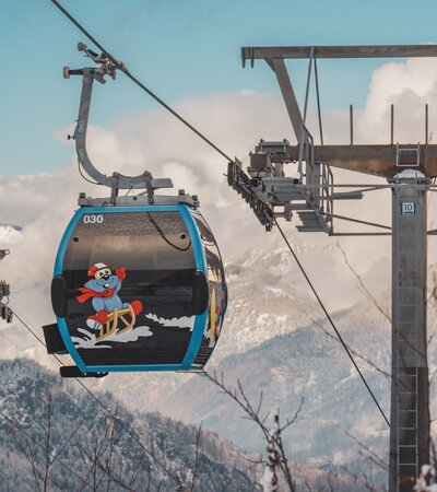 Gondeln der Golmerbahn am Golm im Montafon | © Golm Silvretta Lünersee Tourismus GmbH Bregenz, Philipp Schilcher Bild von Skilift Gondel am Golm im Montafon | © Golm Silvretta Lünersee Tourismus GmbH Bregenz, Philipp Schilcher
