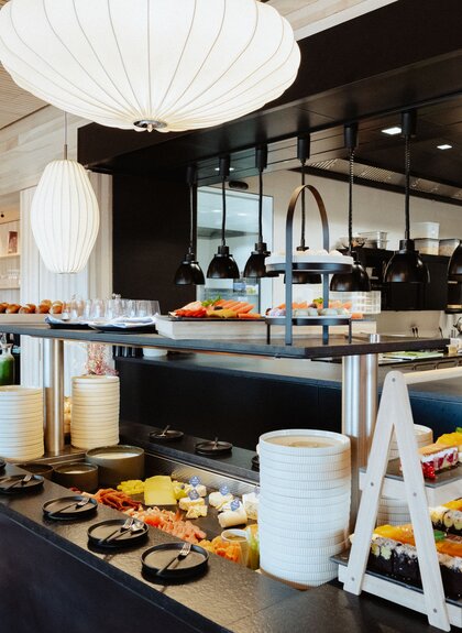 Frühstücksbuffet im Restaurant Feineck am Golm | © Golm Silvretta Lünersee Tourismus GmbH Bregenz, Philipp Schilcher