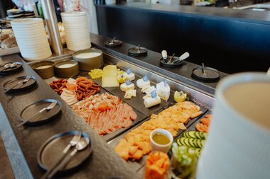 Frühstücksbuffet im Restaurant Feineck am Golm | © Golm Silvretta Lünersee Tourismus GmbH Bregenz, Philipp Schilcher