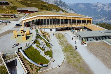 Luftaunahme vom Abenteuer Spielplatz am Golm im Montafon | © Golm Silvretta Lünersee Tourismus GmbH Bregenz, Philipp Schilcher